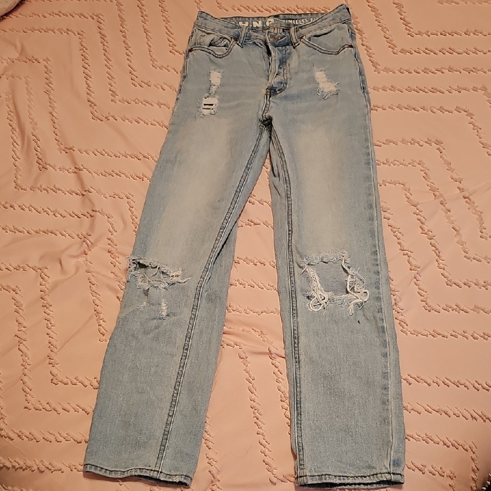 Classic Light Blue Straight Leg Women's Jeans